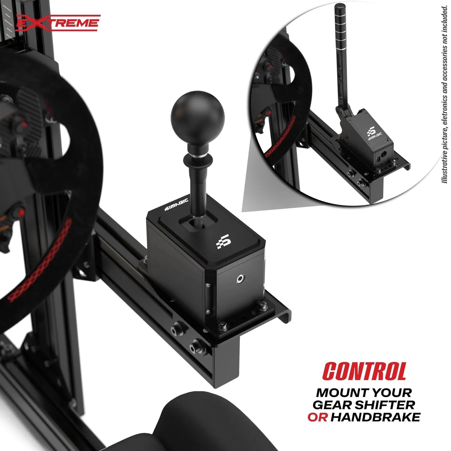 AX-80 SHIFTER MOUNT ADD-ON SIMAGIC - Garage Rebel