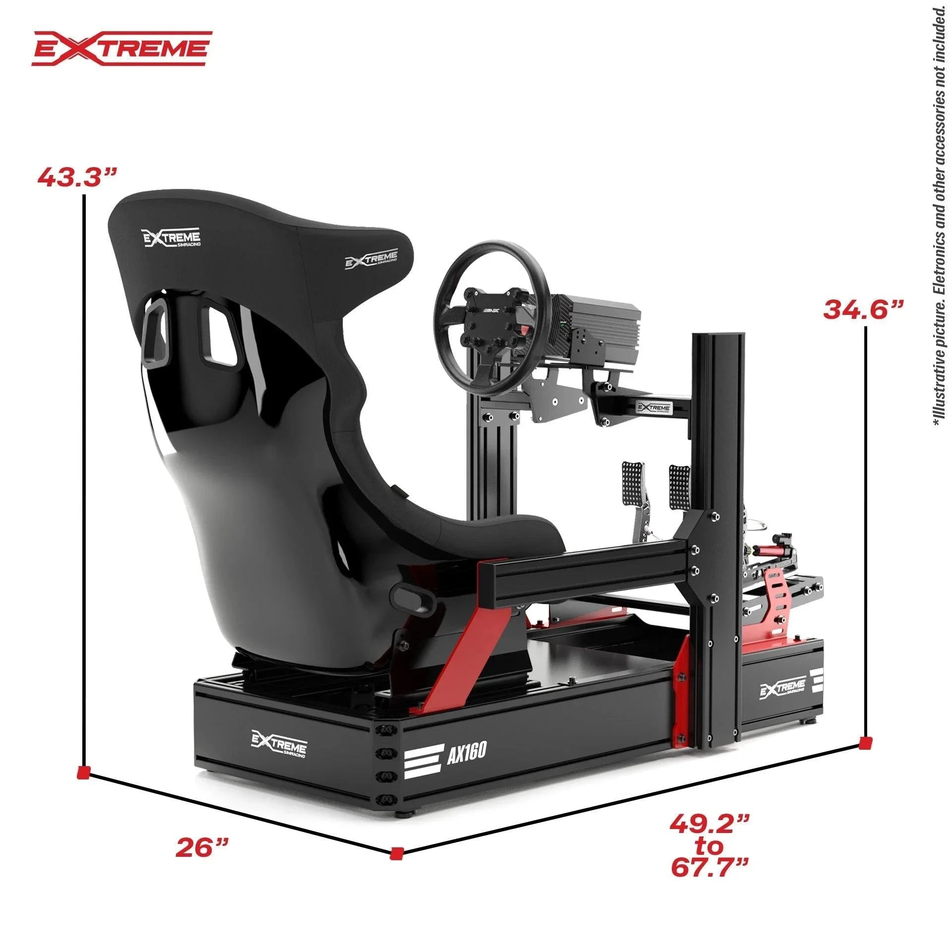 AX160 ALUMINUM PROFILE SIMULATOR SIM RACING - Garage Rebel