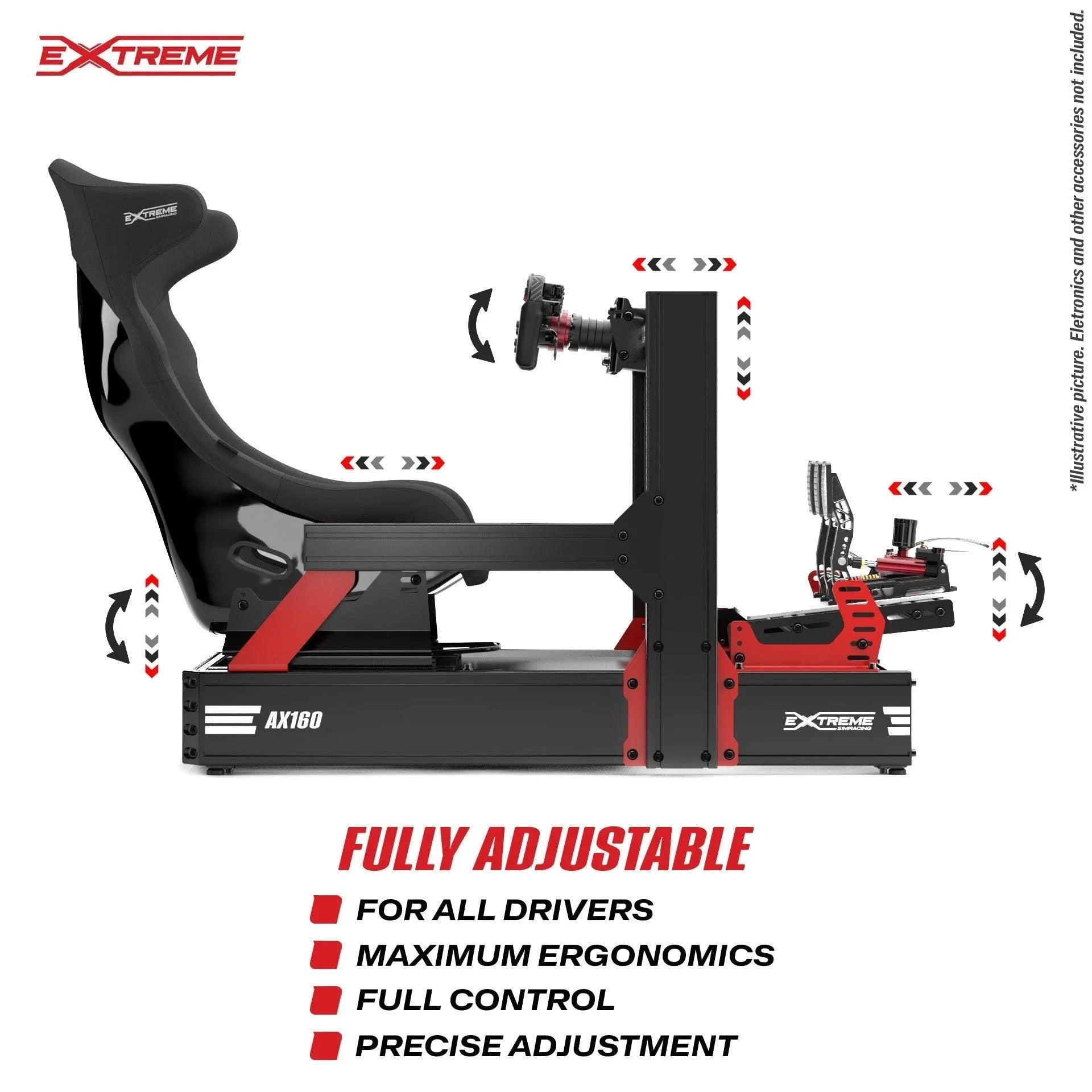 AX160 ALUMINUM PROFILE SIMULATOR SIM RACING - Garage Rebel