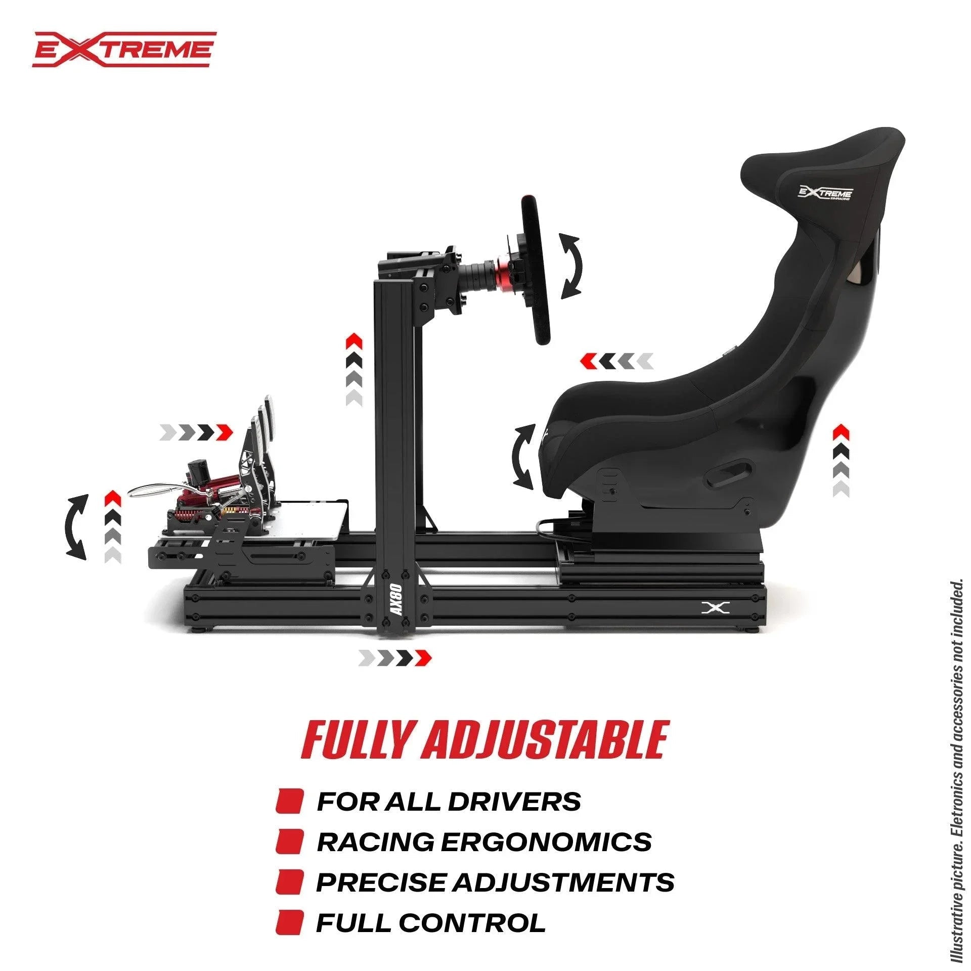 AX80 ALUMINUM PROFILE SIM RACING RIG 2025 - Garage Rebel