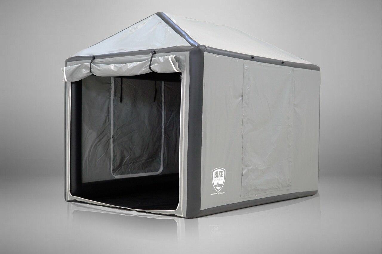 10' Outdoor Bike Showcase W/ Pitched Roof w/ 9' Peak (2 Bike Dual)