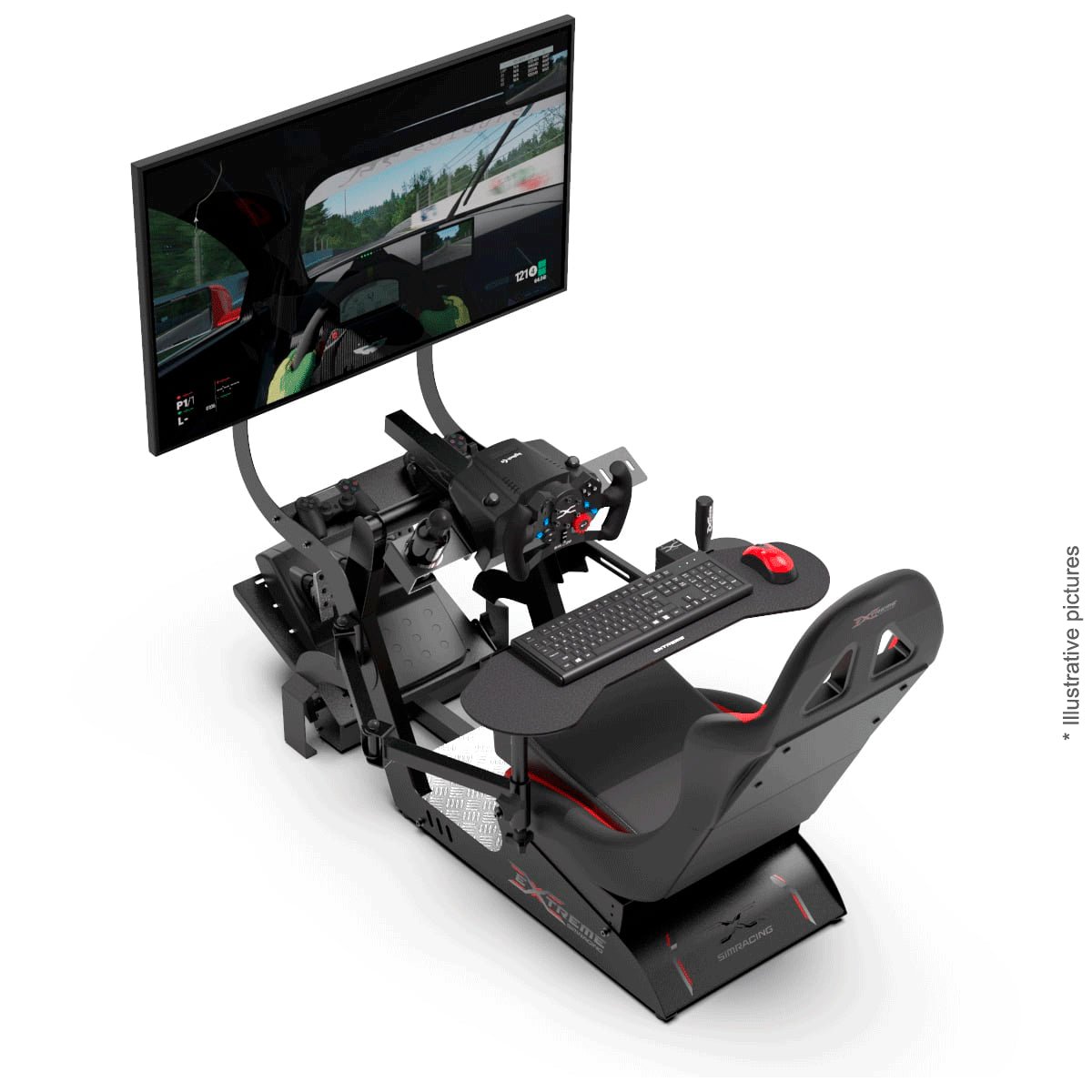 EXTREME WORKSTATION ARTICULATED KEYBOARD FOR VIRTUAL EXPERIENCE 3.0 / P1 3.0 / CHASSIS 3.0 / XT PREMIUM 3.0 - Garage Rebel