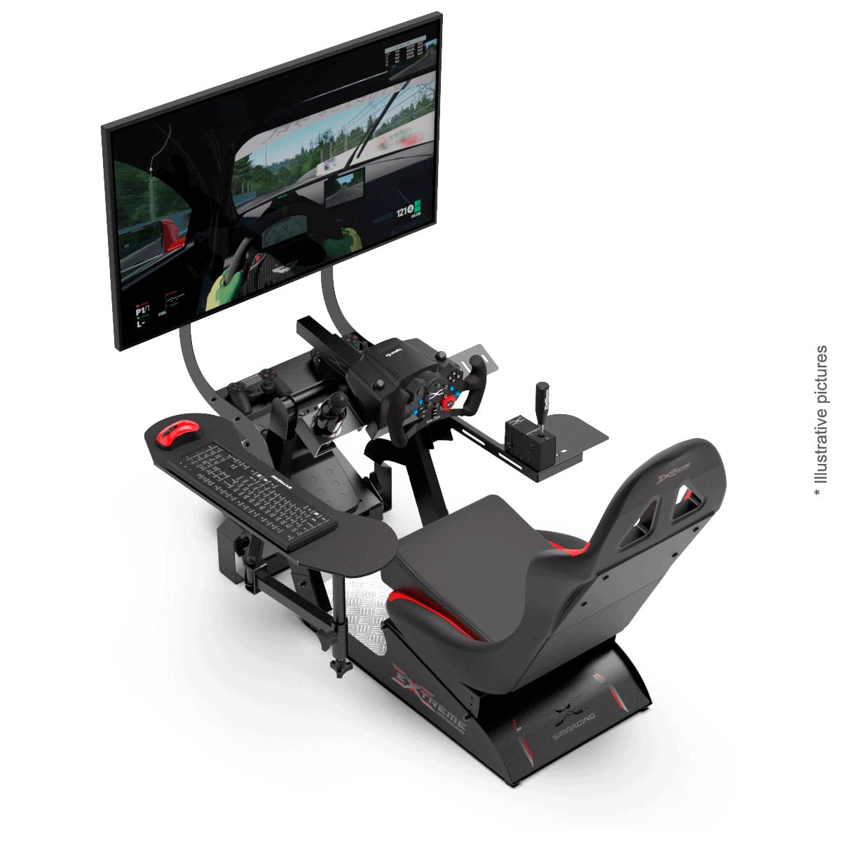 EXTREME WORKSTATION ARTICULATED KEYBOARD FOR VIRTUAL EXPERIENCE 3.0 / P1 3.0 / CHASSIS 3.0 / XT PREMIUM 3.0 - Garage Rebel
