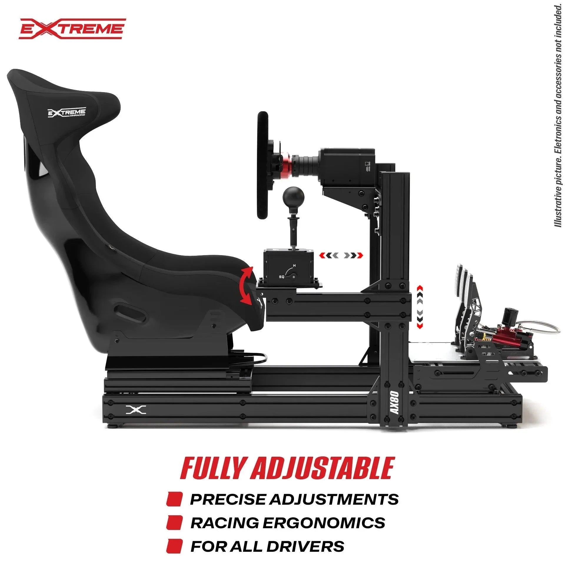 GEAR SHIFTER MOUNT FOR AX80 OR ANY ALUMINUM CHASSIS 80X40 - Garage Rebel