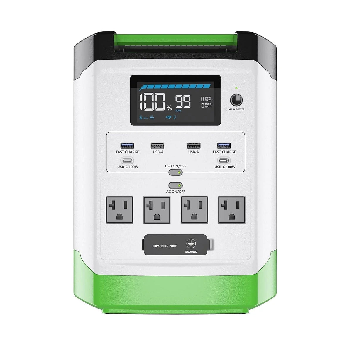 High Capacity Lithium 1800 Solar Generator and Transfer Switch - Garage Rebel