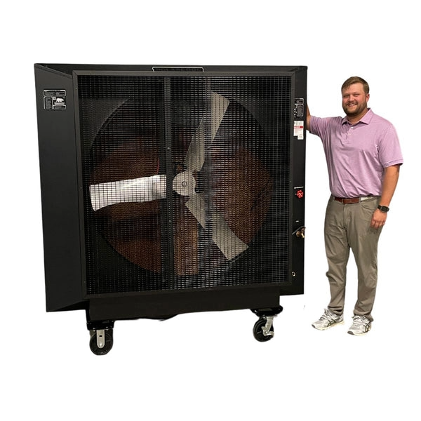 Evaporative Fan - 48" Belt Drive (120v) - Powder Coated (Cools 4,000 Sq. Ft.)