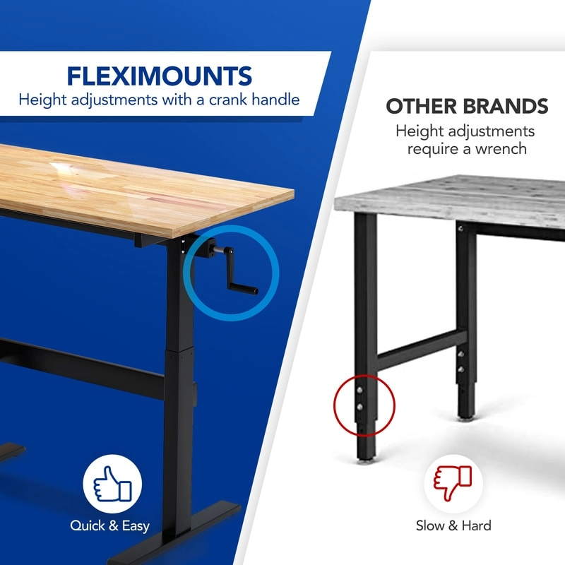 WB4B Hand Crank Height Adjustable Workbench