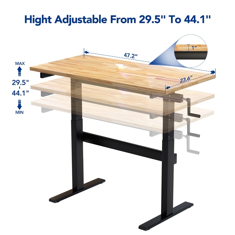 WB4B Hand Crank Height Adjustable Workbench