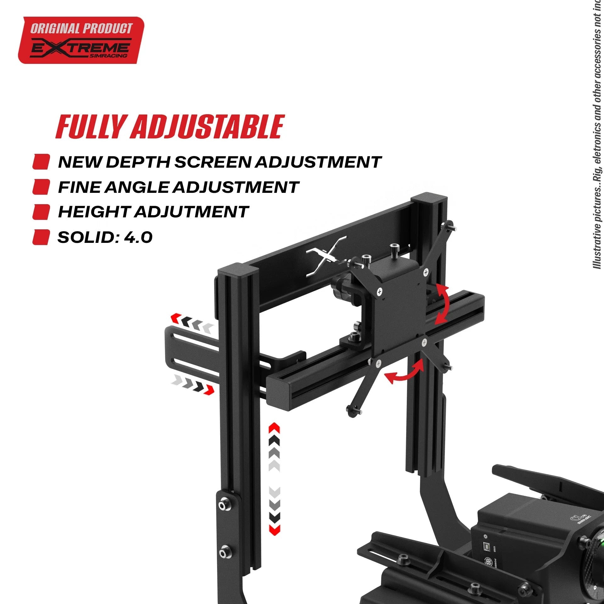 INTEGRATED TV STAND FOR CHASSIS 4.0 - Garage Rebel