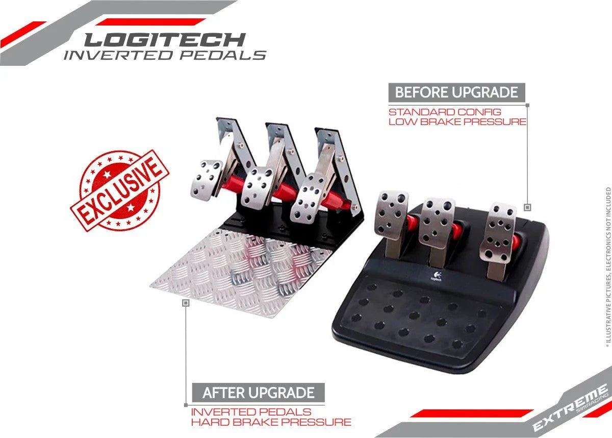INVERTED PEDALS - LOGITECH G25, G27, G29 G920 AND G923 UPGRADE - Garage Rebel
