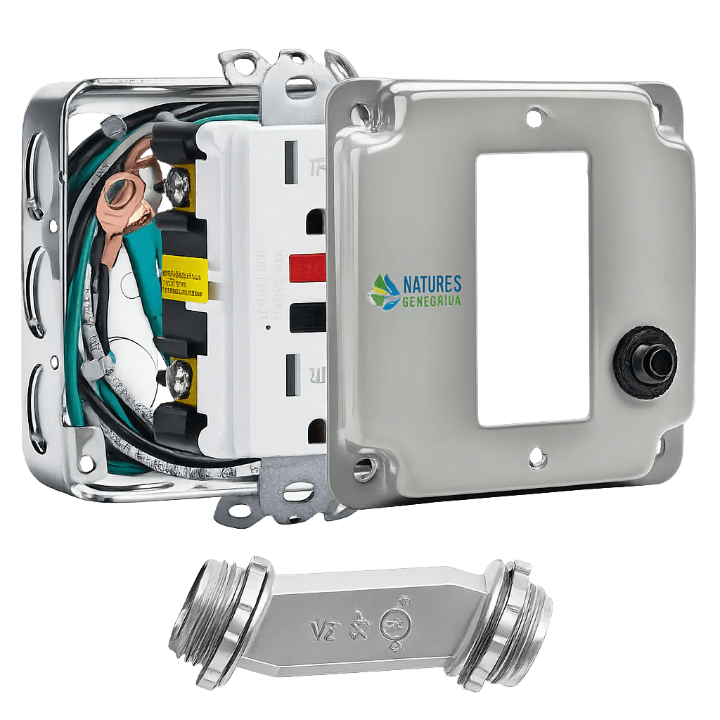 Nature's Generator 15A GFCI Power Outlet Box - Garage Rebel