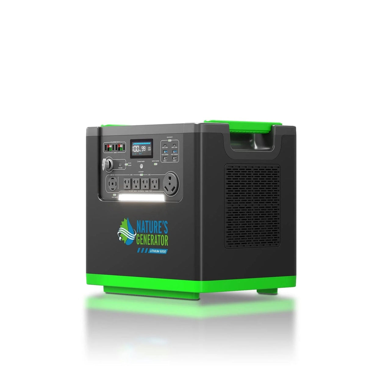 Nature's Generator Lithium 6000 and Transfer Switch - Garage Rebel