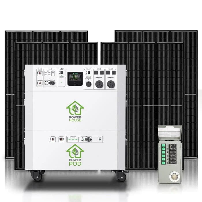 Nature’s Generator Powerhouse with Solar Panel and Transfer Switch - Garage Rebel
