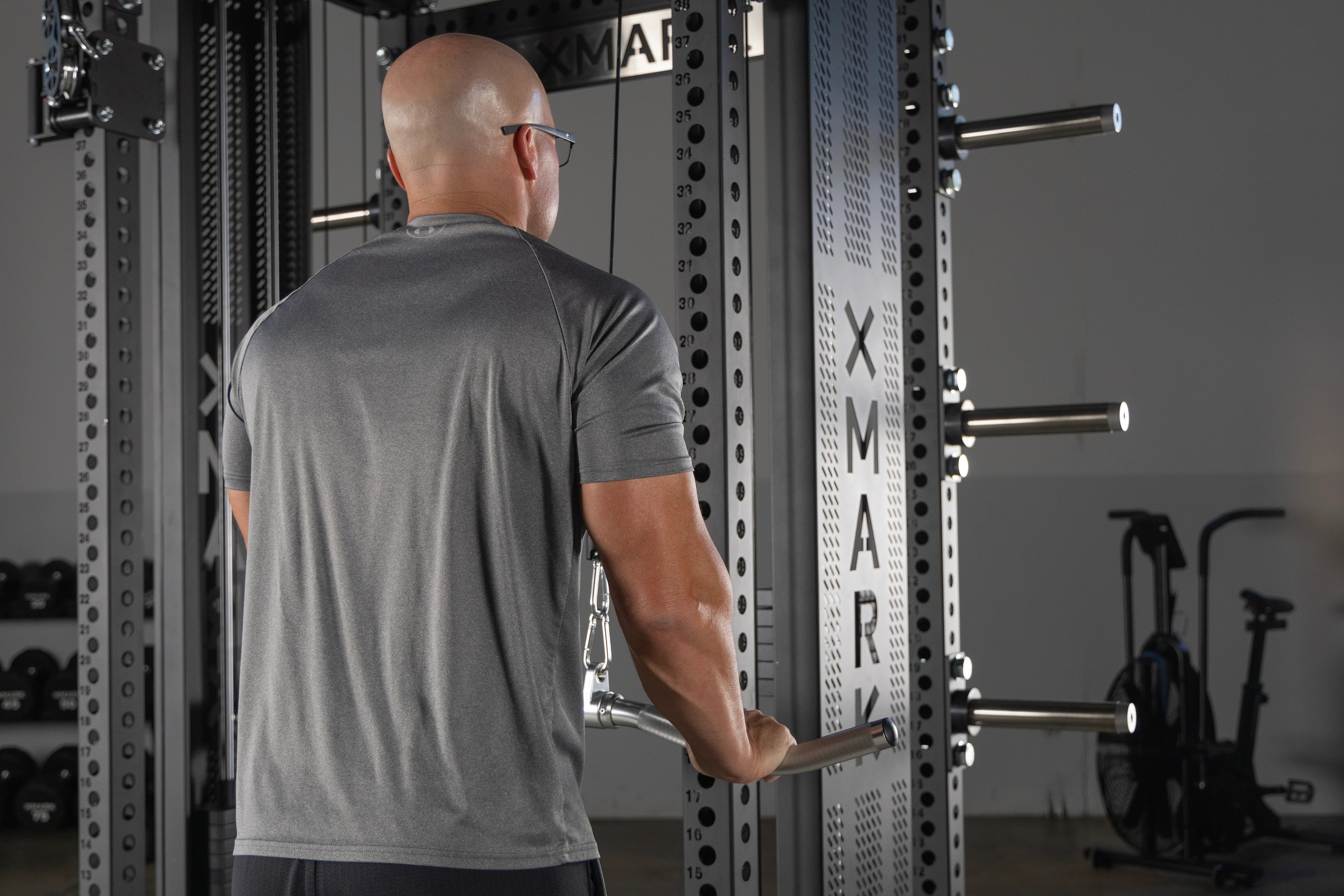 Commercial Half Rack Functional Trainer, Dual 220-Pound Stacks