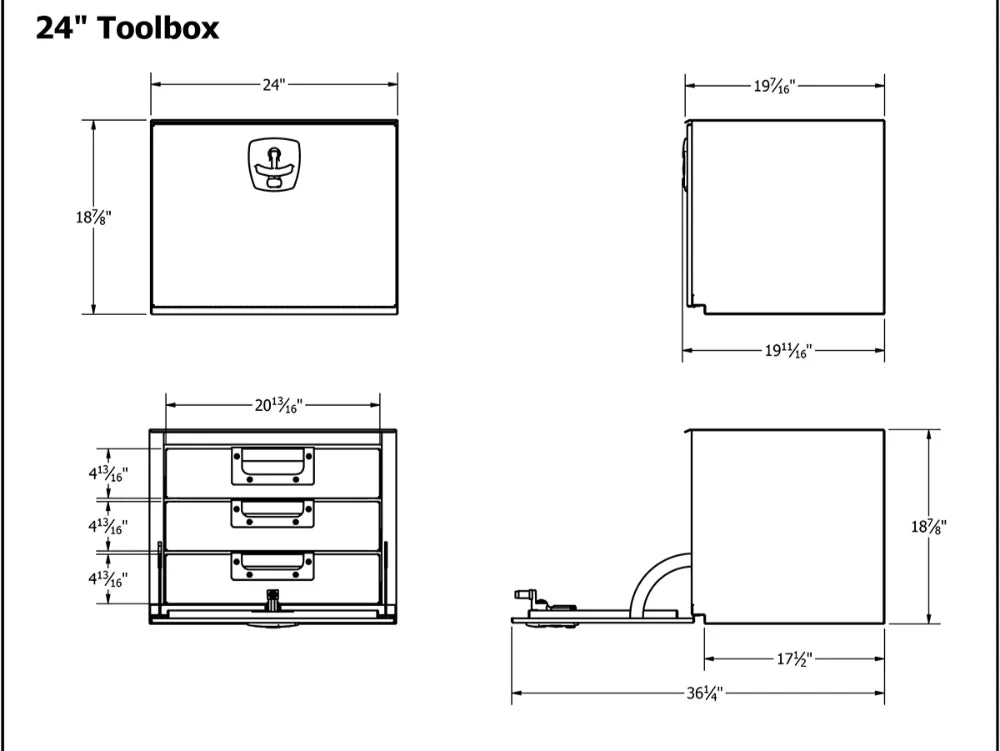 Truck Toolbox - 3 Drawers