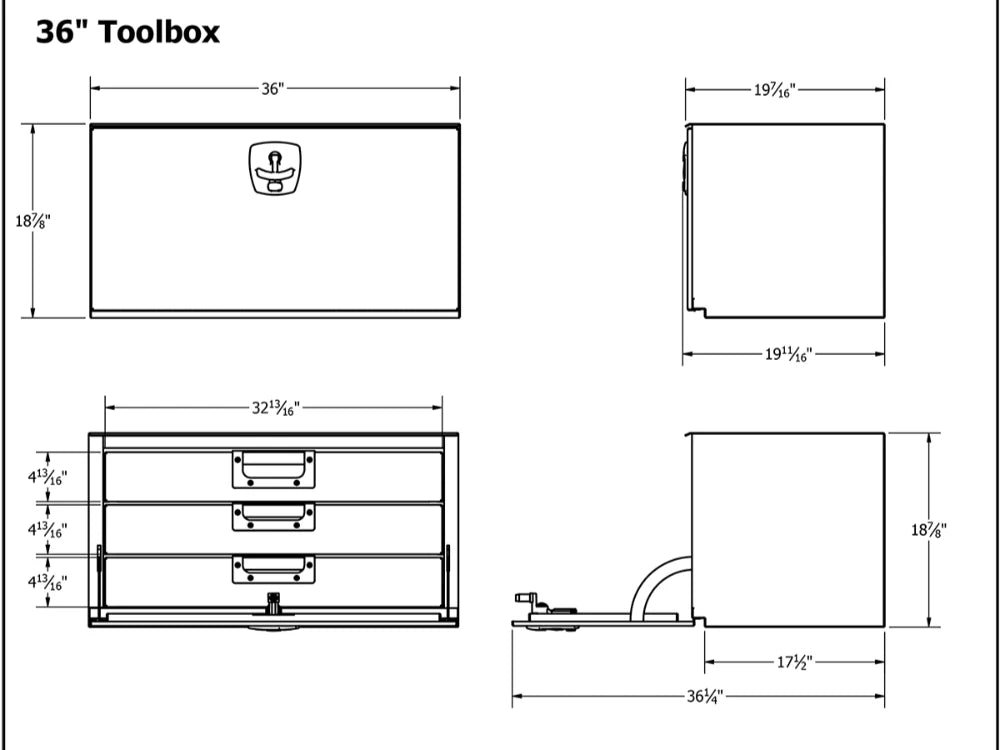 Truck Toolbox - 3 Drawers