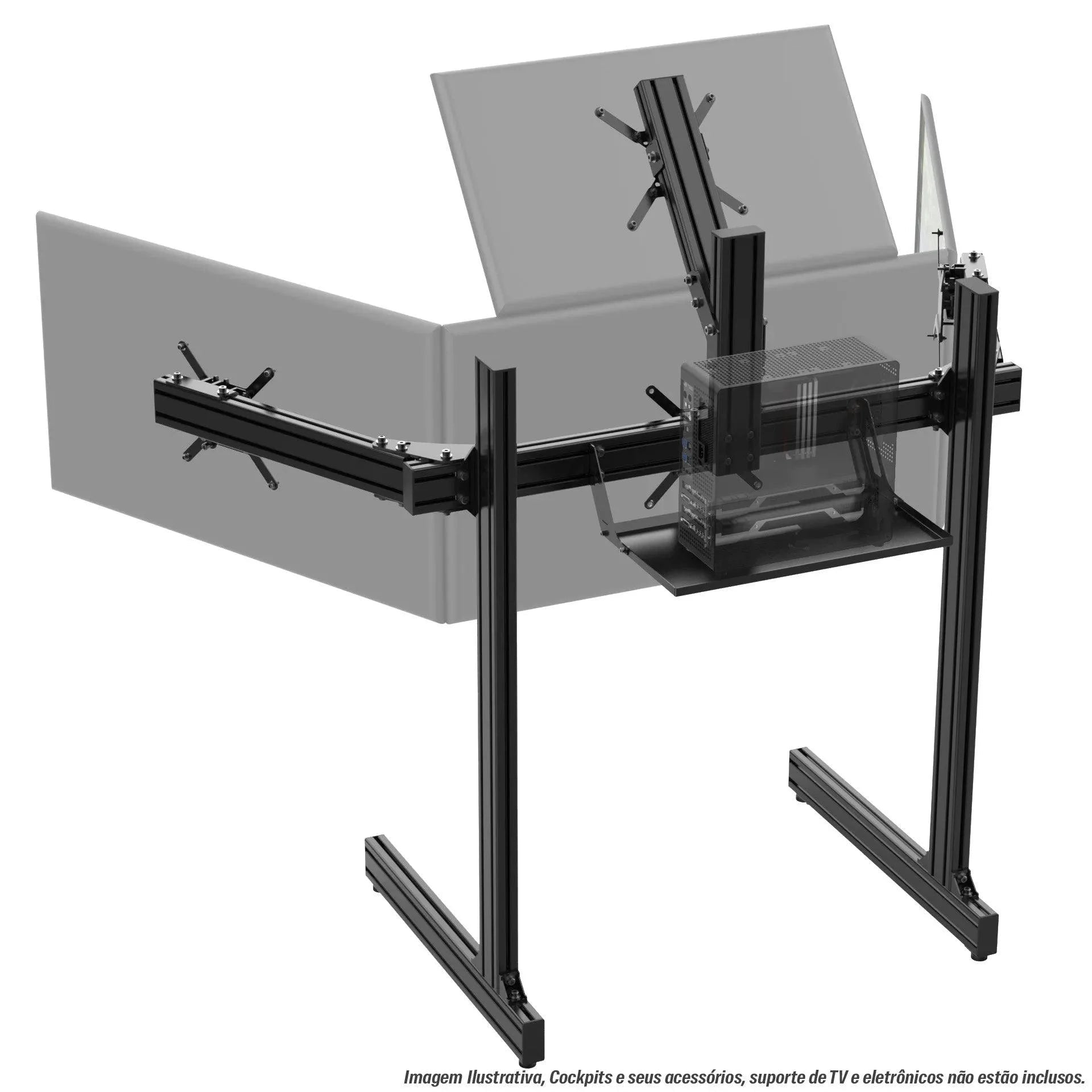 TOP SCREEN ADD-ON FOR ALUMINUM PROFILE TV STAND - Garage Rebel