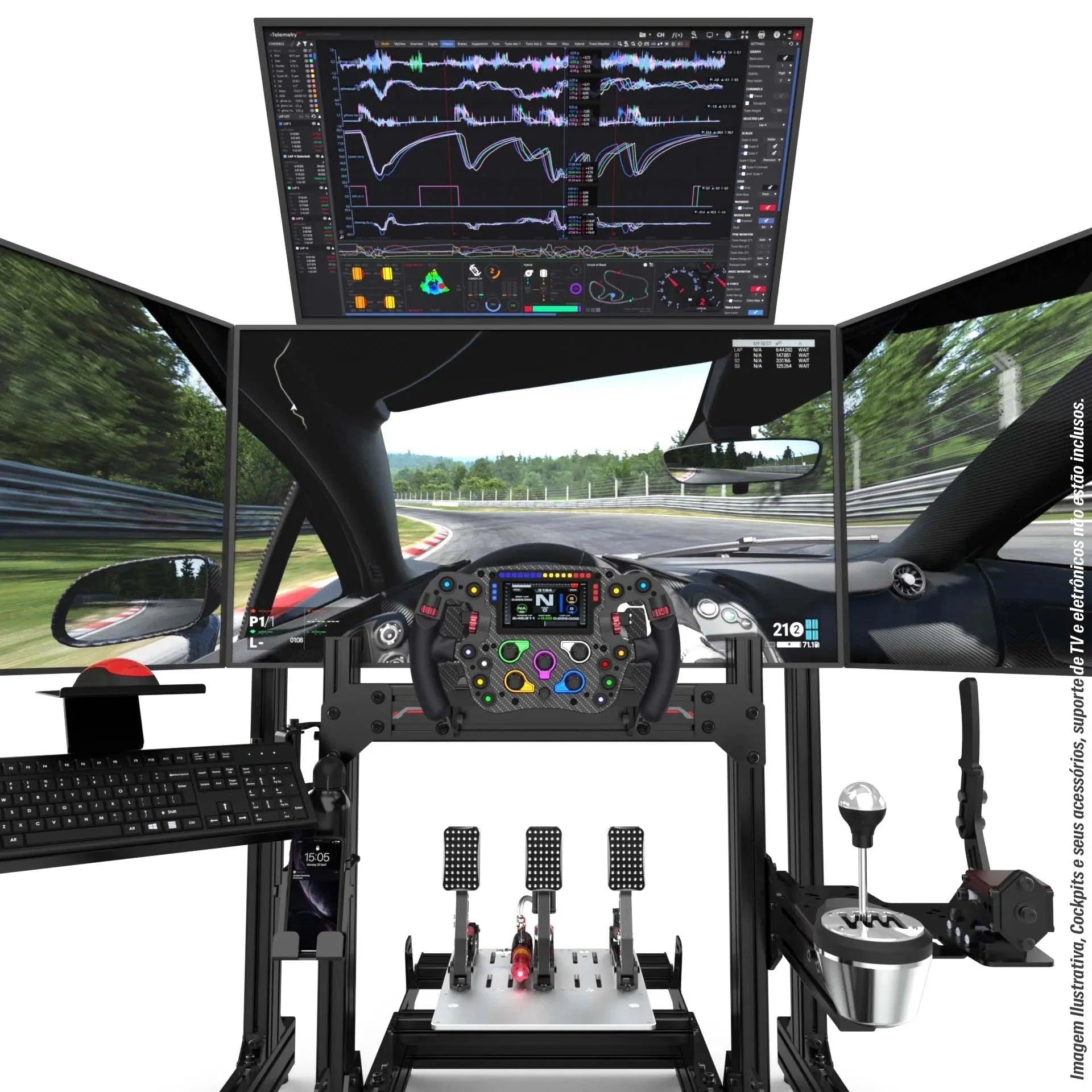TOP SCREEN ADD-ON FOR ALUMINUM PROFILE TV STAND - Garage Rebel