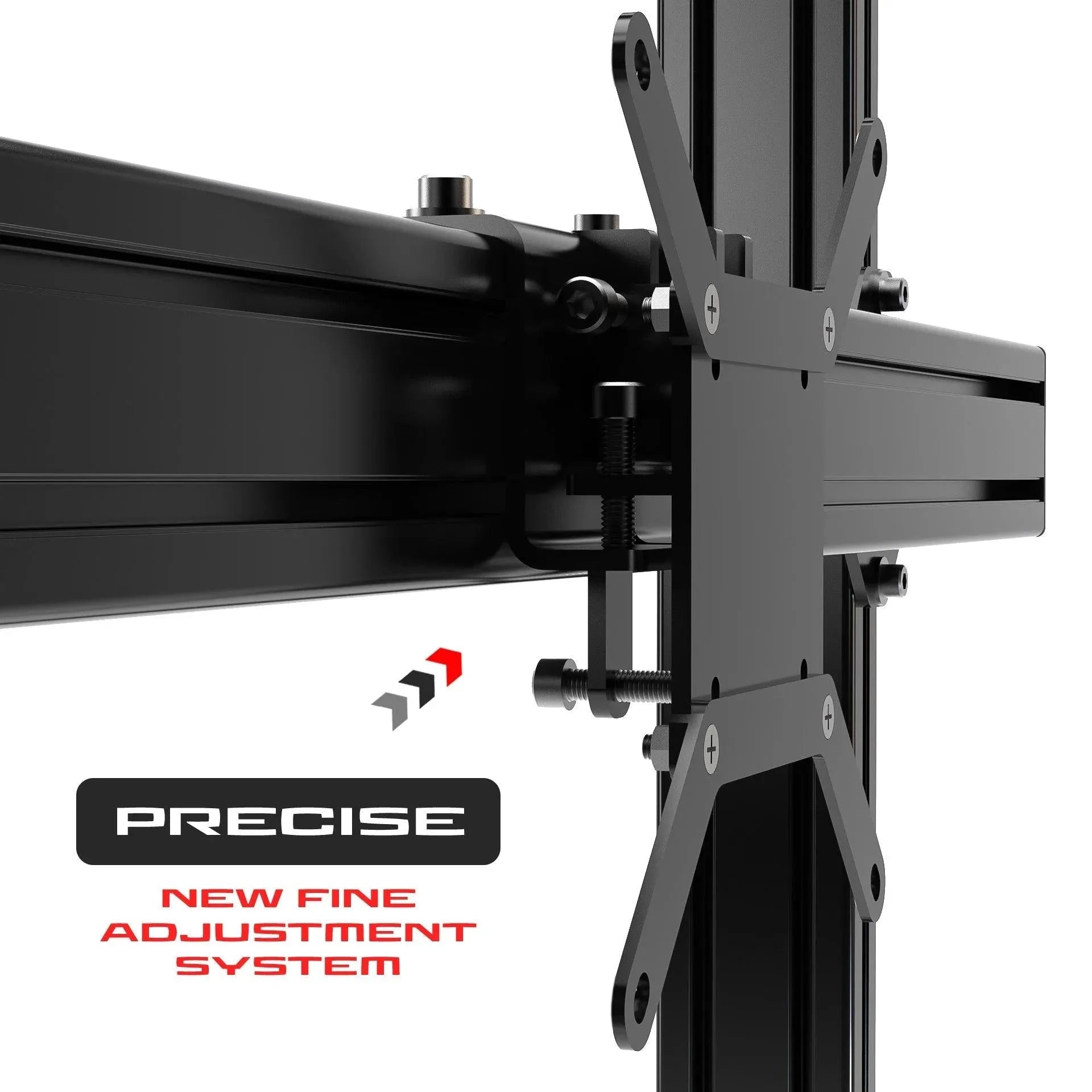 TRIPLE SCREEN ADD-ON FOR ALUMINUM PROFILE TV STAND - Garage Rebel