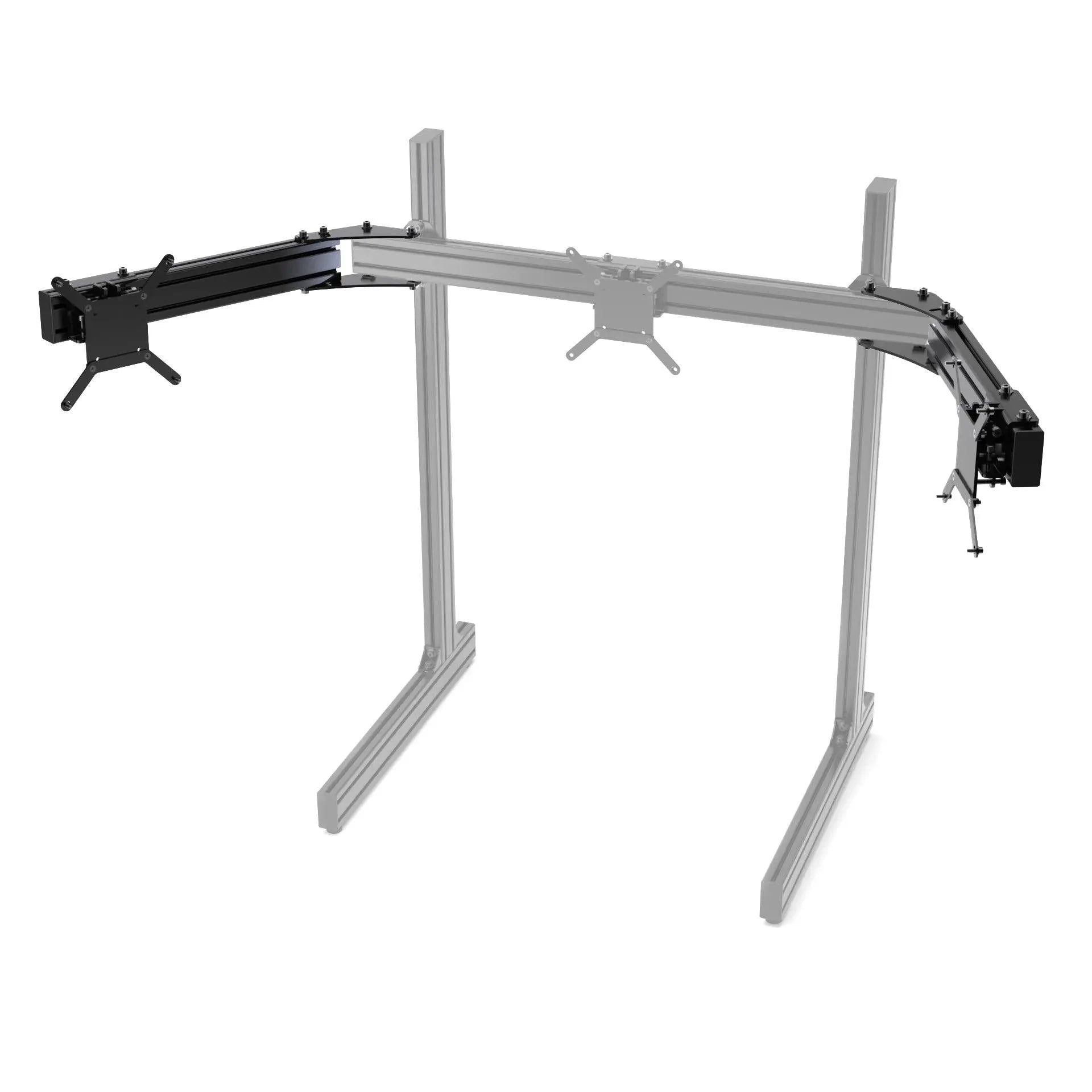 TRIPLE SCREEN ADD-ON FOR ALUMINUM PROFILE TV STAND - Garage Rebel