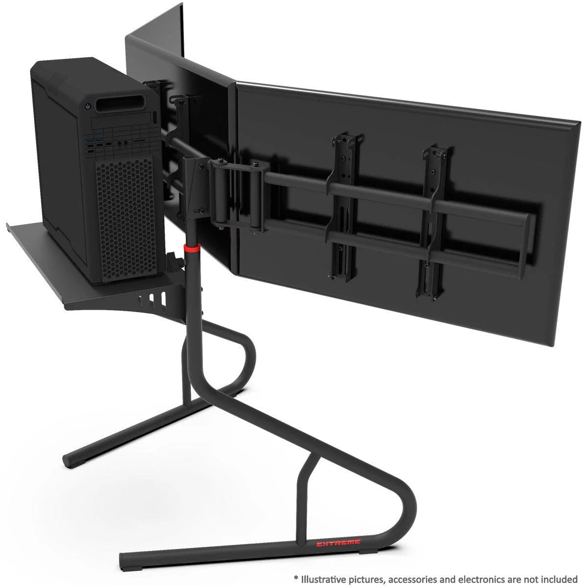 TRIPLE SCREEN TV STAND - Garage Rebel