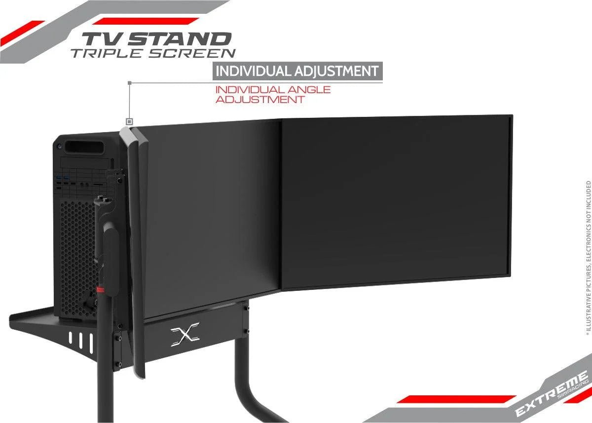 TRIPLE SCREEN TV STAND - Garage Rebel