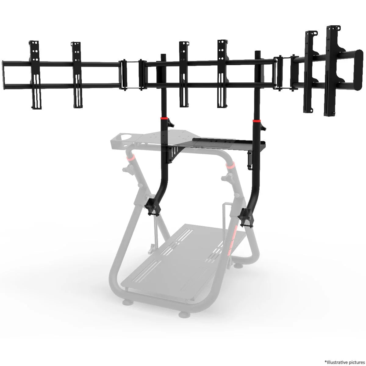 TV STAND TRIPLE SCREEN - FITS SXT V2 MODEL - Garage Rebel