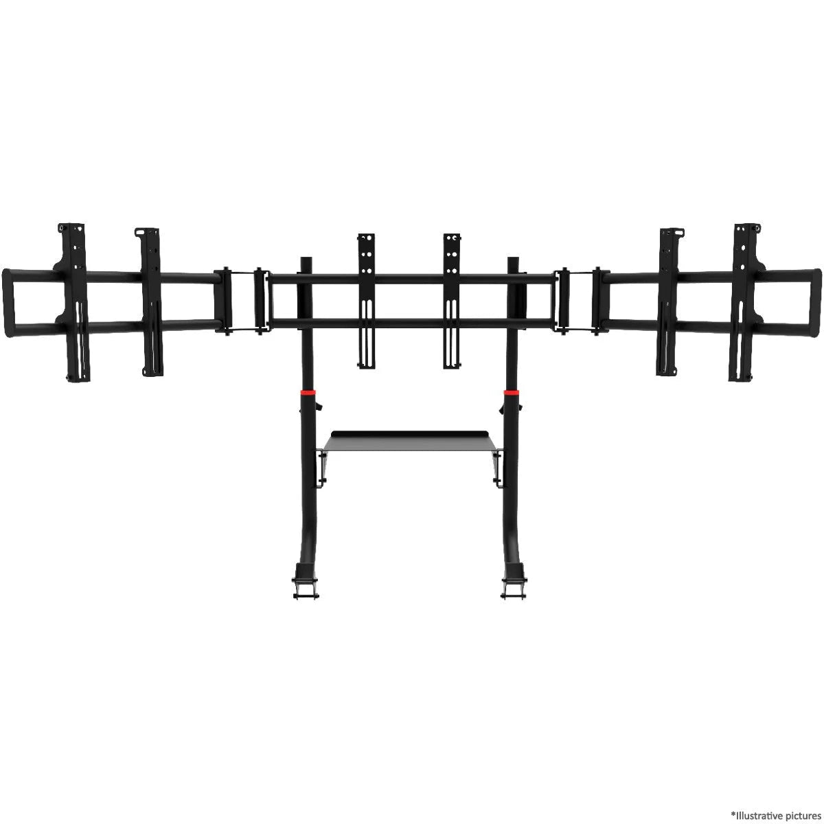 TV STAND TRIPLE SCREEN - FITS SXT V2 MODEL - Garage Rebel