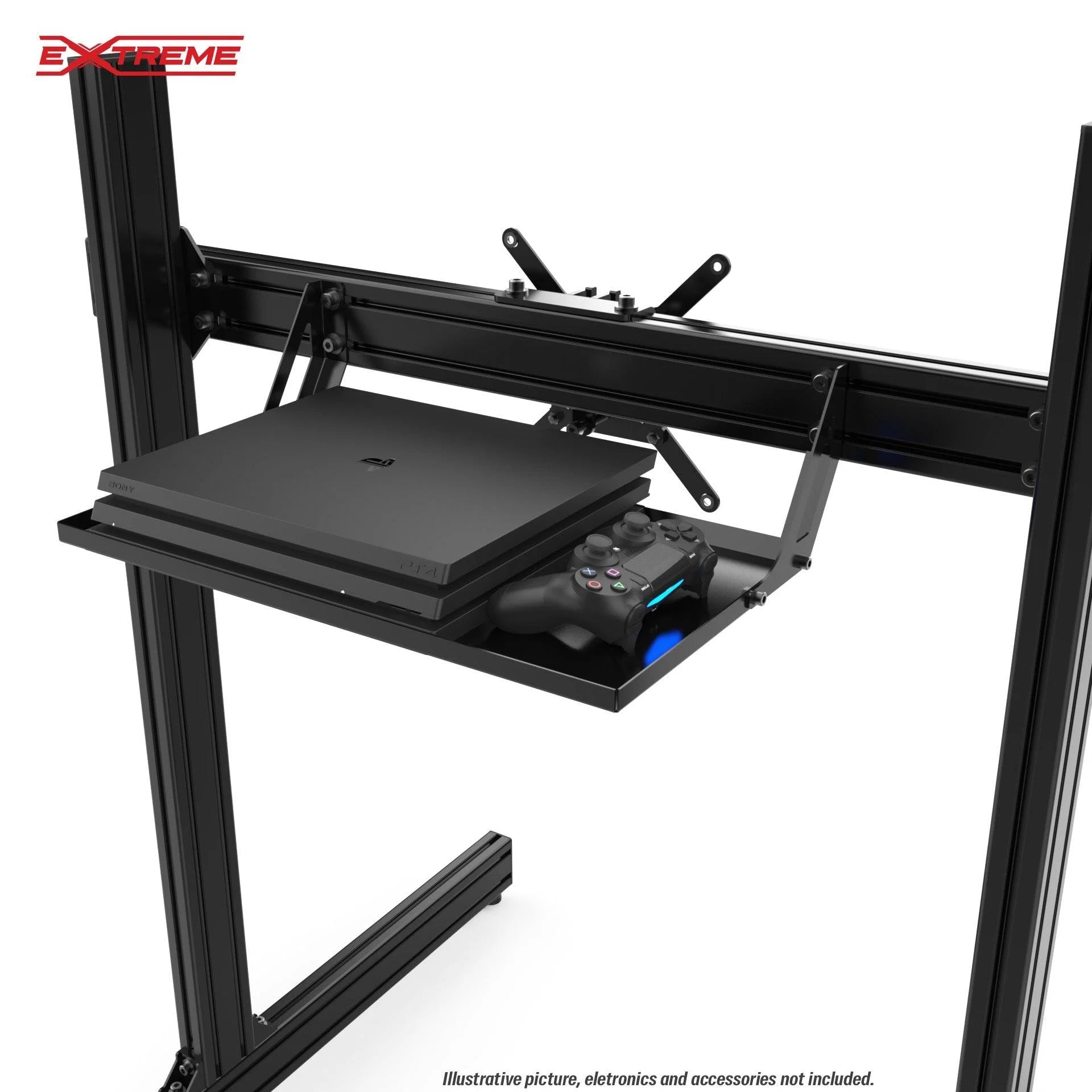 UNIVERSAL PC/DESKTOP REAR TRAY FOR TV STANDS IN ALUMINUM PROFILE - Garage Rebel