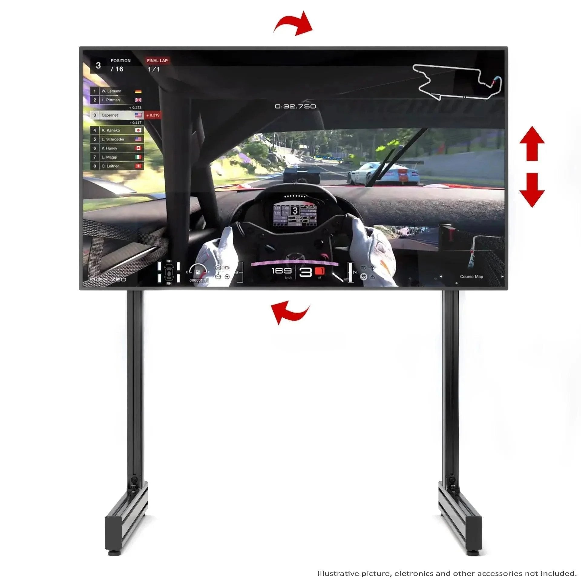UNIVERSAL TV STAND ALUMINUM PROFILE - Garage Rebel