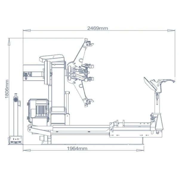 Combo : Heavy Duty Truck Tire Changer Machine KT-T160 & Wheel Balancer KT-B795