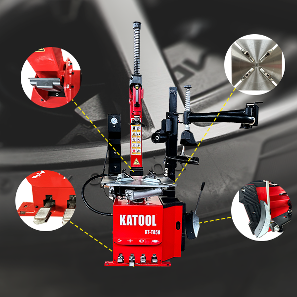 KT-T850 Tilt-Back Tire Changer 14"-28" Rims
