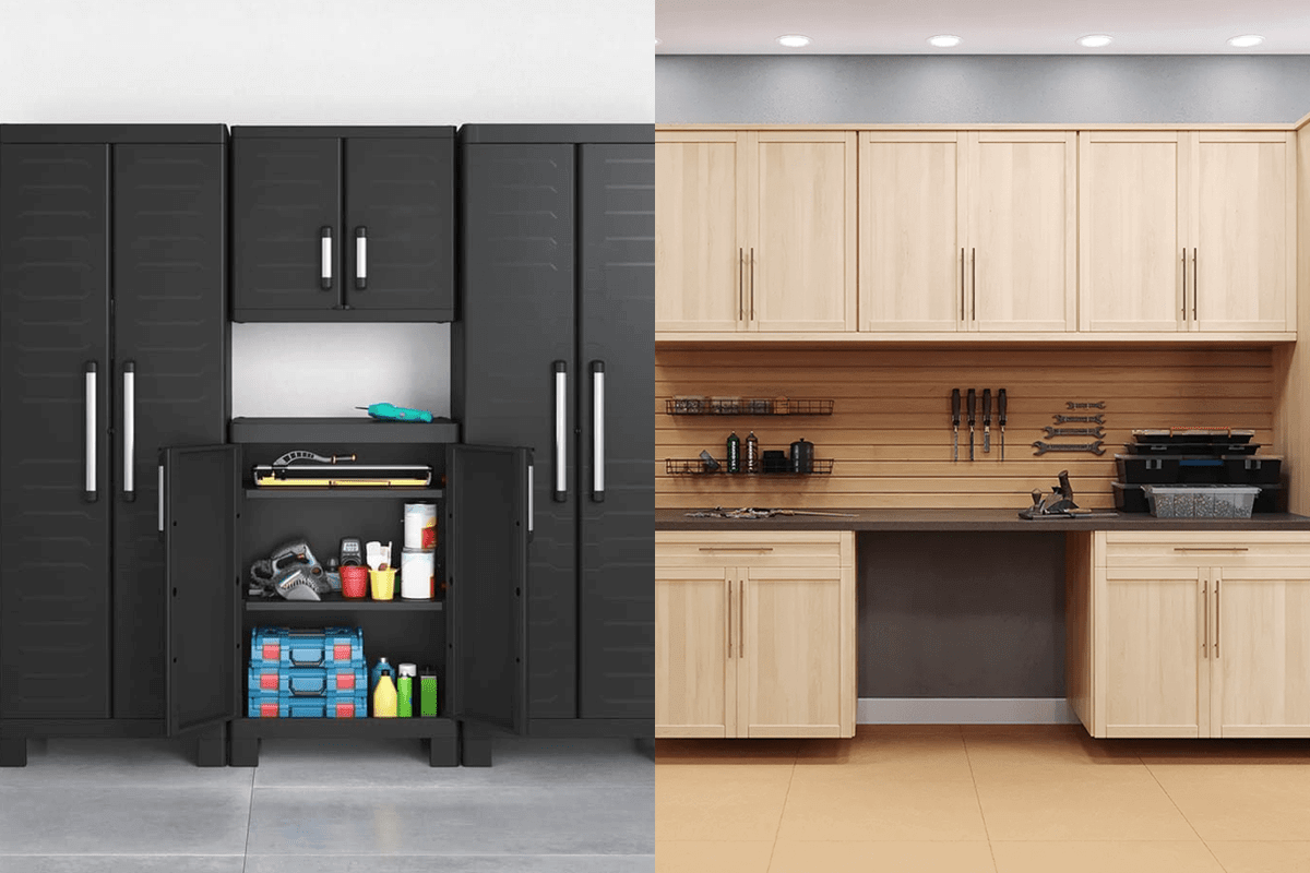 Metal vs. Wood Garage Cabinets: Which is Right for You? - Garage Rebel