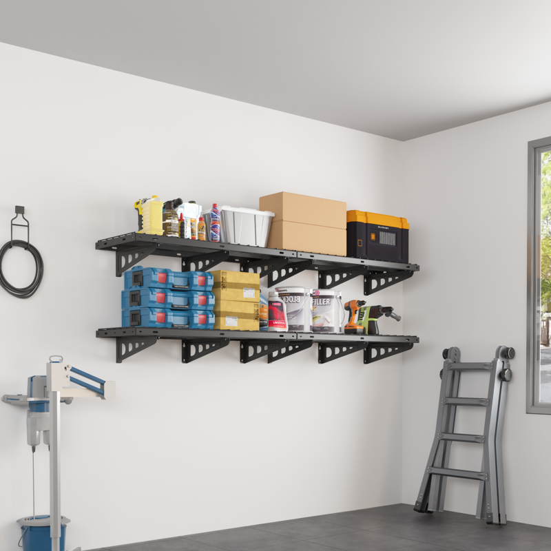 Max Series Heavy Duty Wall Mounted Shelving