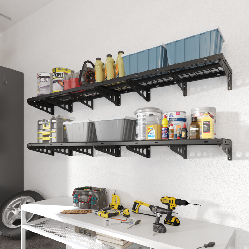Max Series Heavy Duty Wall Mounted Shelving - Thumbnail 3