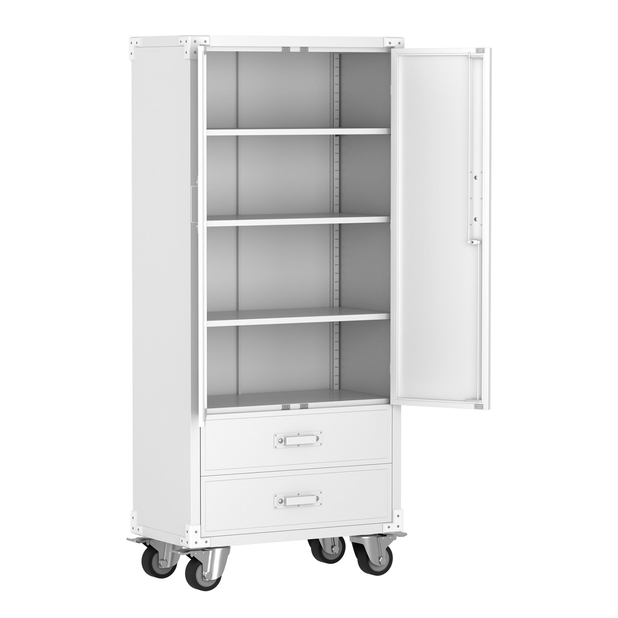 SC2D-W Premium Garage Storage Cabinet with 2 Doors and 2 Drawers