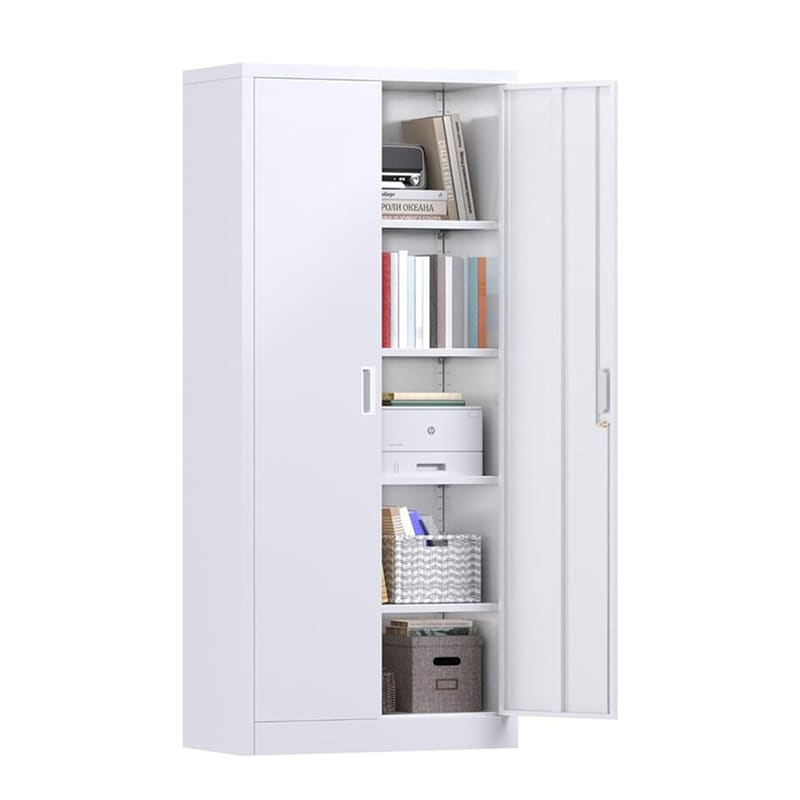 SC2B Basic Locking Metal Storage Cabinet with 4 Adjustable Shelves