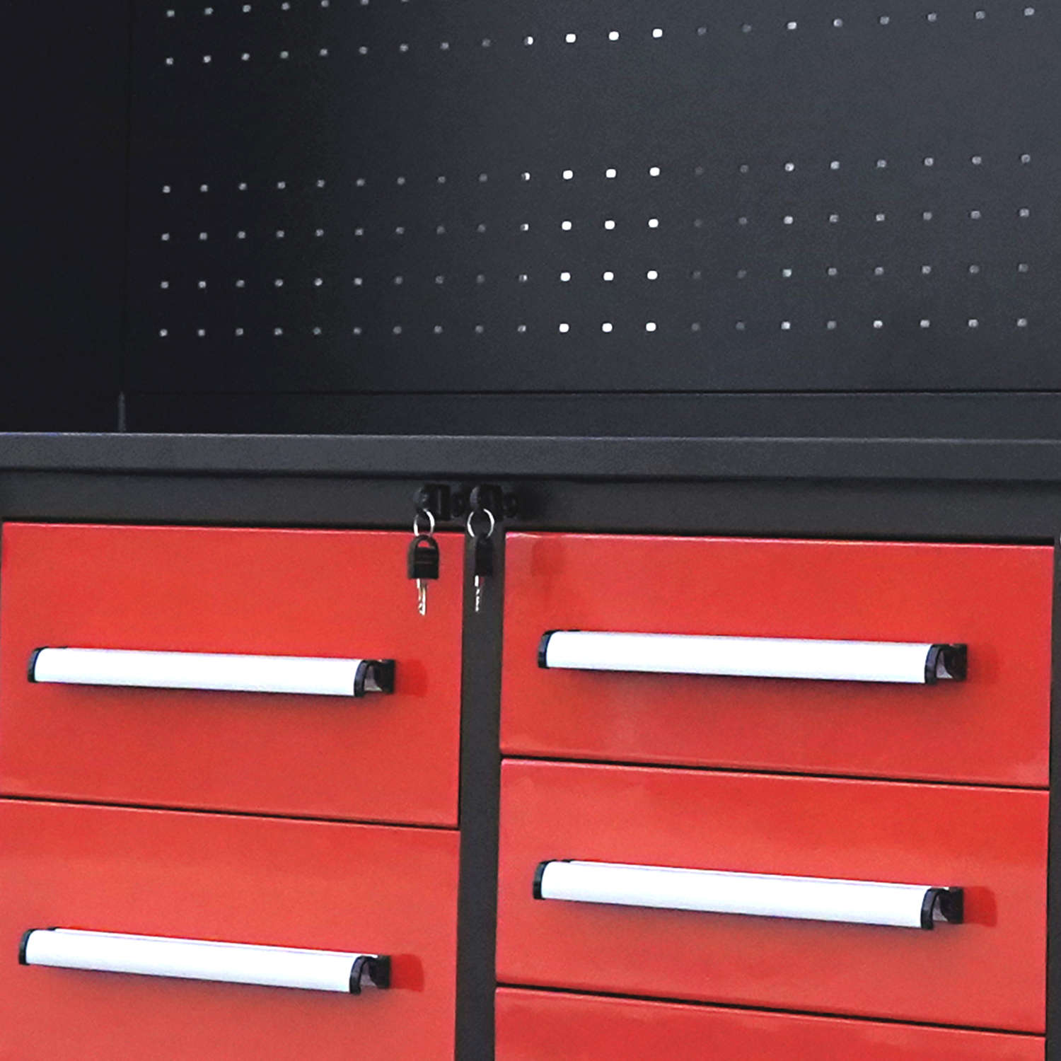 10ft Garage Cabinet (40 Drawers, 2 Cabinets & 1 Pegboard) - Garage Rebel