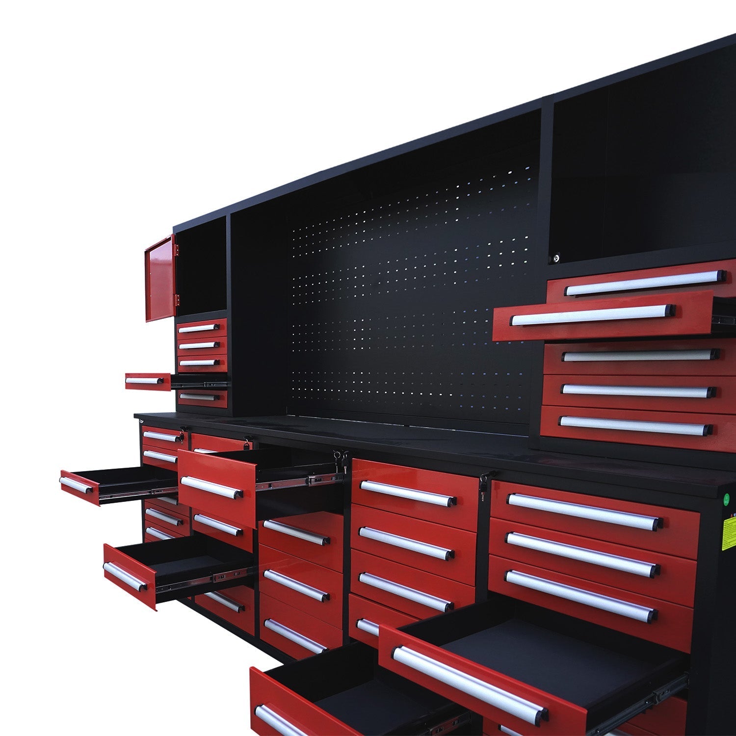 10ft Garage Cabinet (40 Drawers, 2 Cabinets & 1 Pegboard) - Garage Rebel