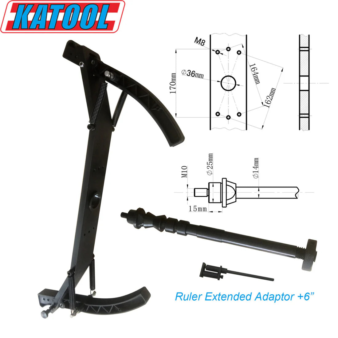 Combo 5: Tire Changer KT-T850 & Wheel Balancer KT-B700 w/ adaptors