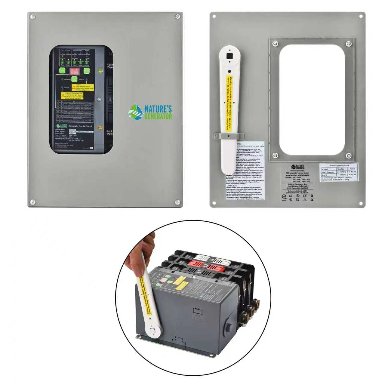 50A Compact Automatic Transfer Switch for Home, RV & Marine