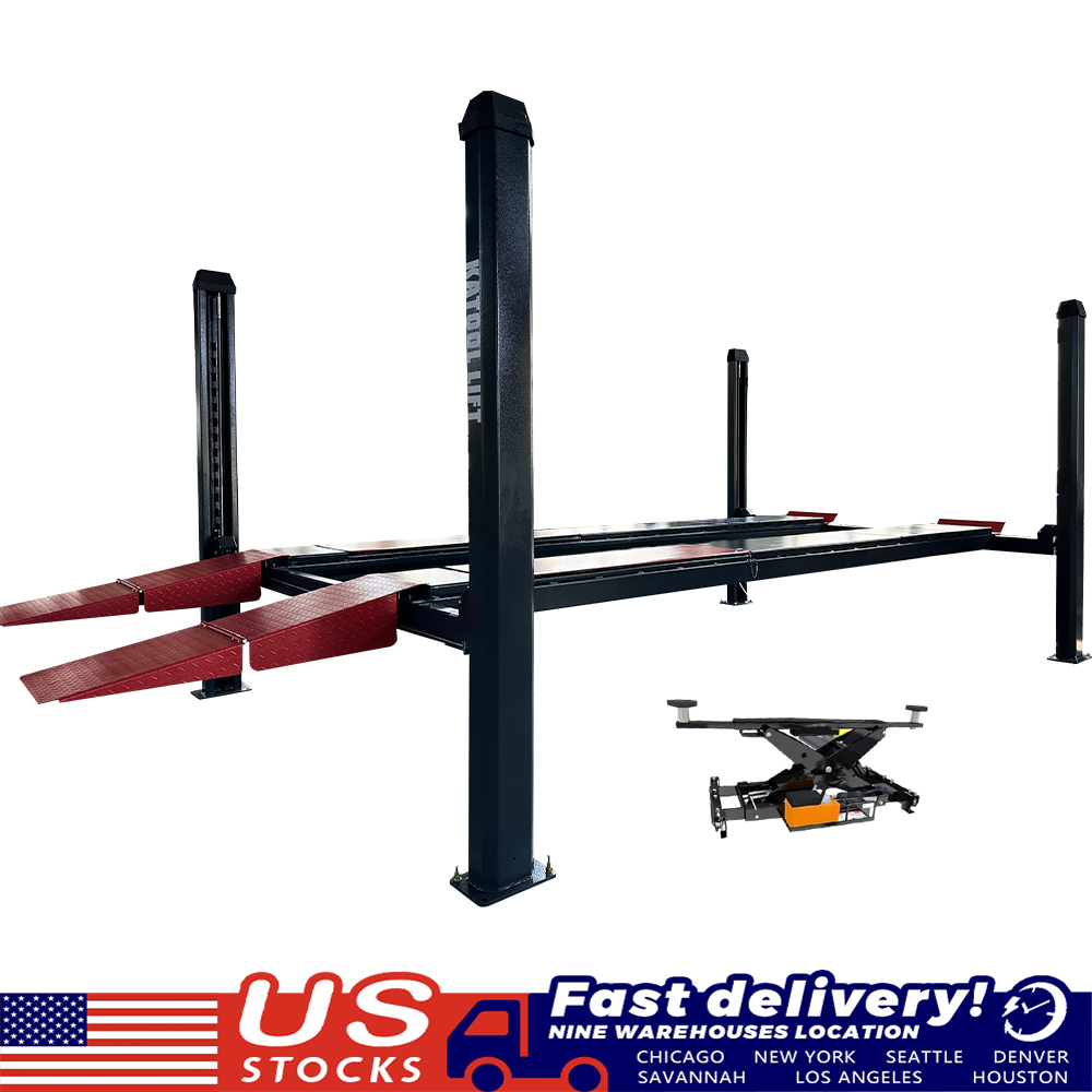 KT-4H120X Heavy Duty Four Post Lift 12,000 lbs Capacity