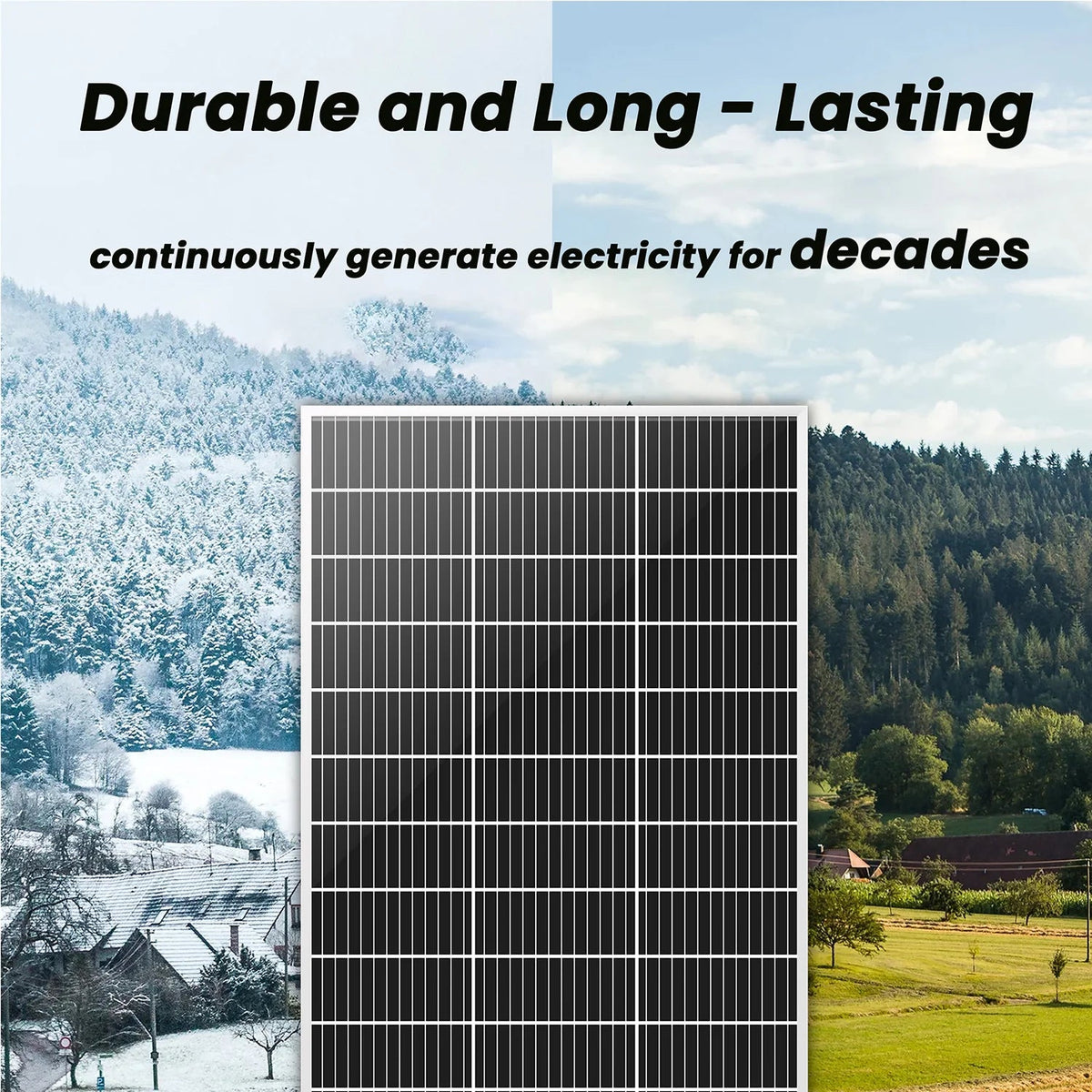 200W Rigid Solar Panels w/ cable and connector - Garage Rebel
