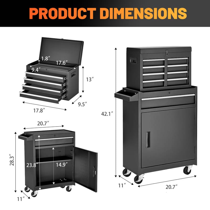5-Drawer Rolling Tool Chest