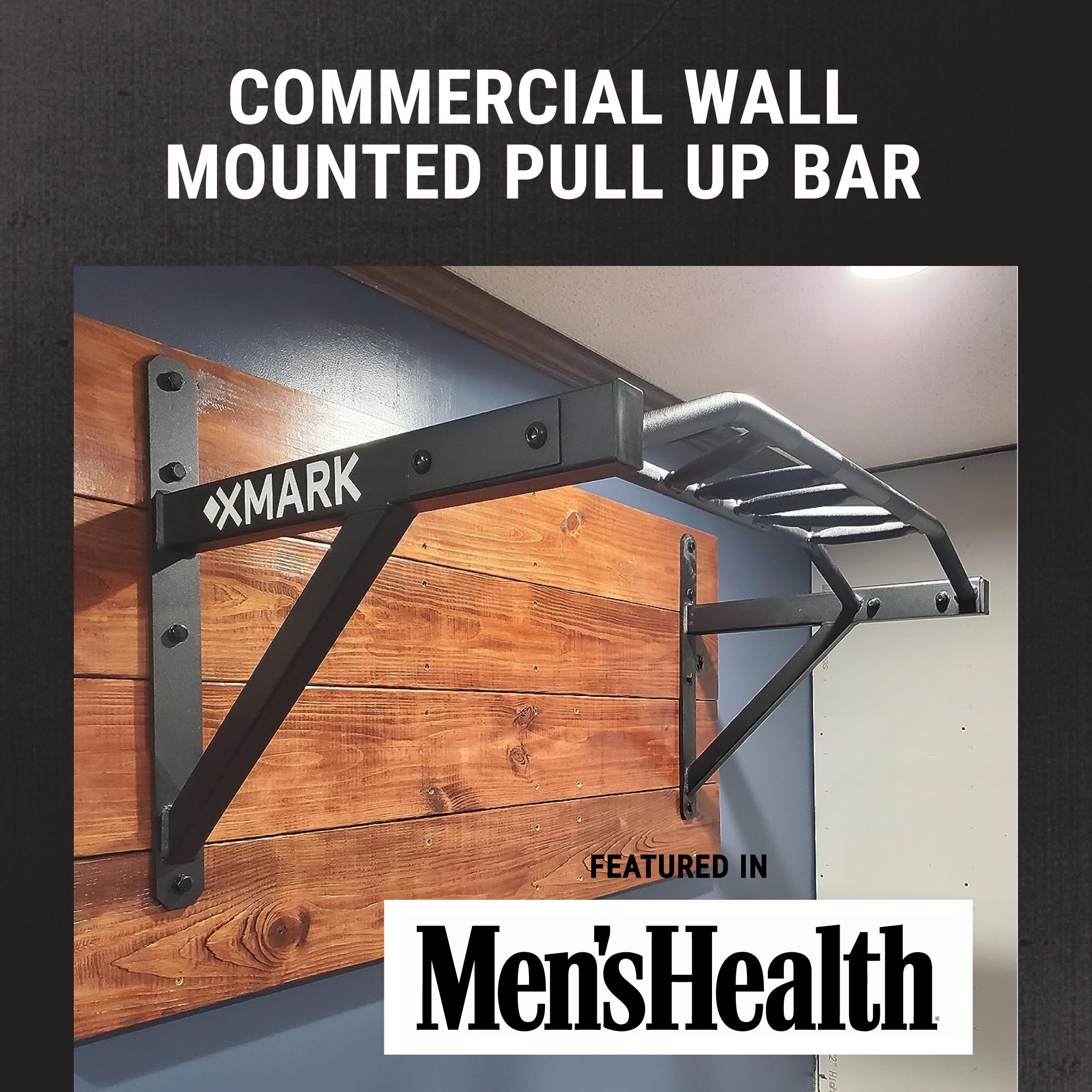 Commercial Wall Mounted Multi Grip Pull Up Bar Ranked #1 Men’s Health