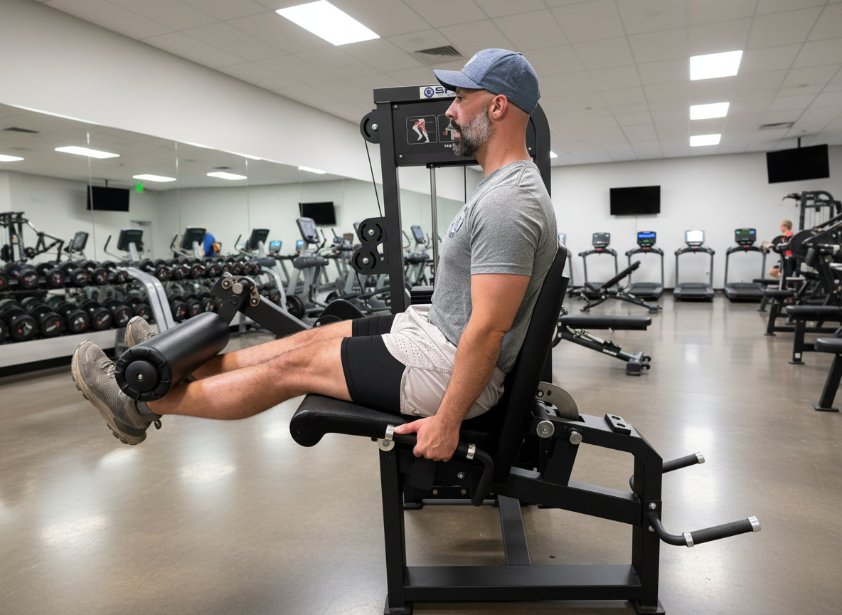 Sports & Fitness Exchange Leg Extension & Leg Curl