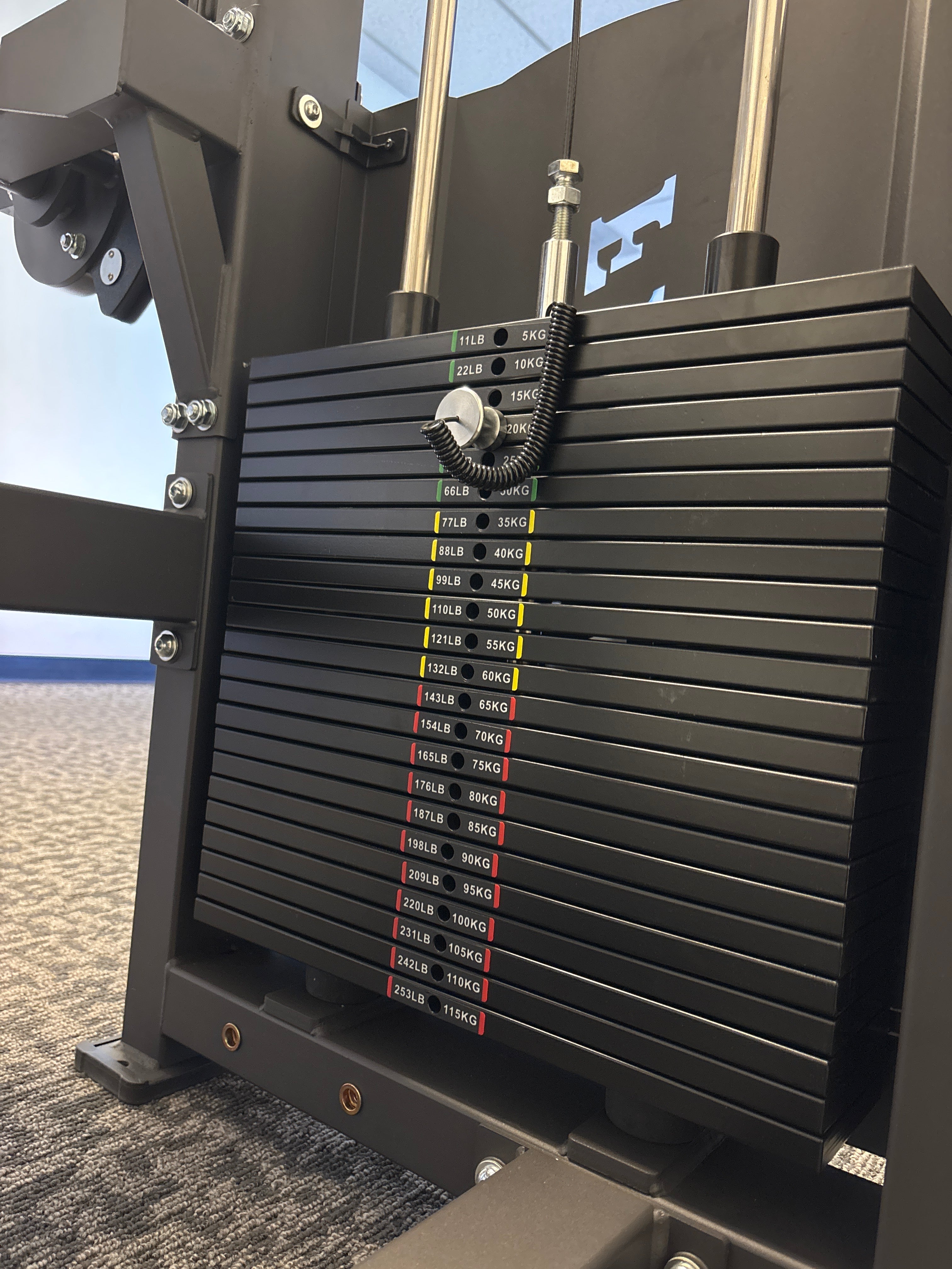 Selectorized Seated Leg Extension & Leg Curl Machine w/ 250lb Weight Stack (New)