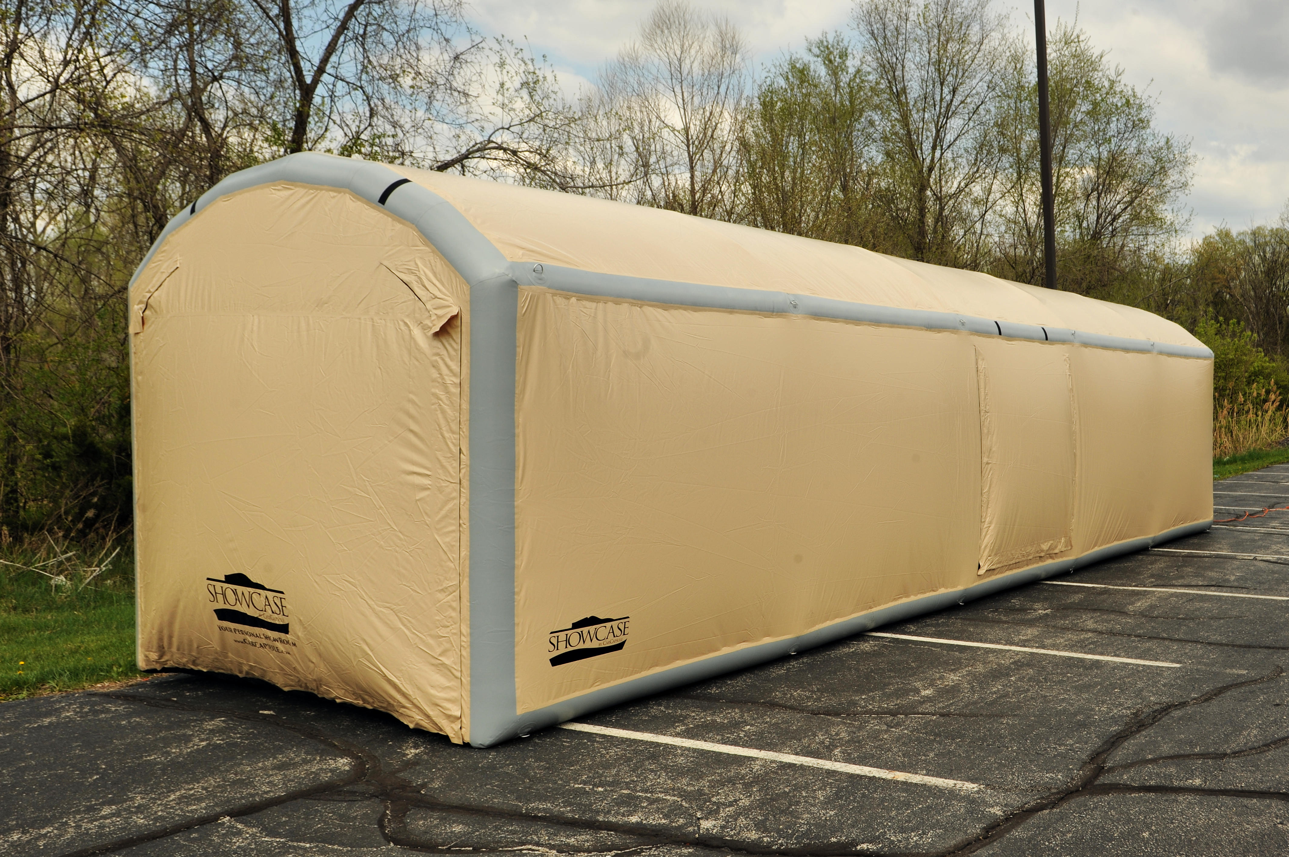 36' Arch Roof 9' High Outdoor Showcase (36x10x7' with 9' Arch) (84" Drive In Height & 96" Drive In Height) BACKORDER ETA 9-30