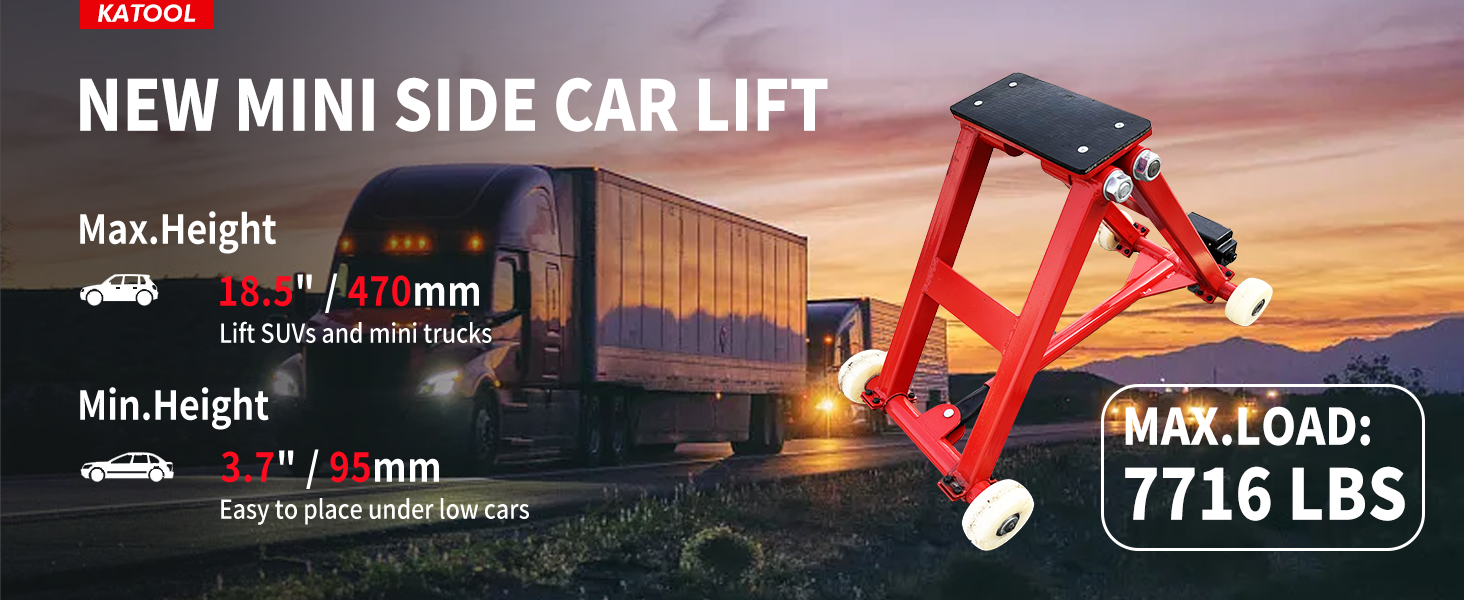 KATOOL New Mini Side Car Lift Auto Lift For Quick Tire Changing KT-M3000