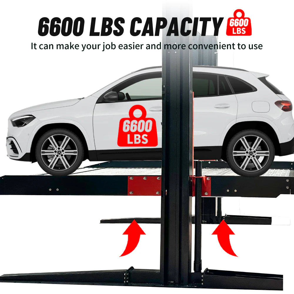 KT-P2700 2 post floor plate parking lift -2 column parking lift car parking lift 6600 LBS